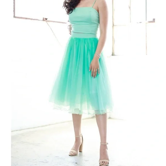Tulle Dress Seafoam Green Medium | Color: Green | Size: M | Rocstore's Closet